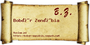 Bobár Zenóbia névjegykártya